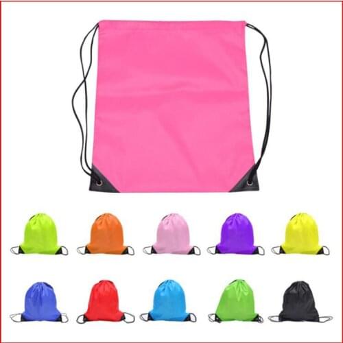 100pcs/lot) size 35x40cm Wholesale 210D polyester drawstring backpack