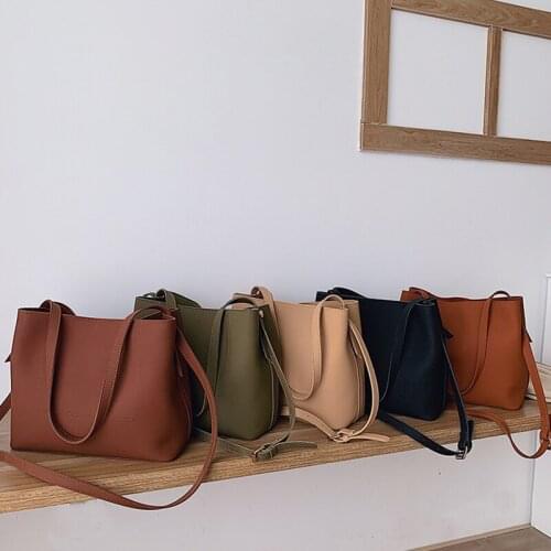 2021 womens shoulder messenger bag large bucket bag wallet casual tote bag designer handbag luxury matte leather