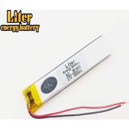 3.7V lithium Shinco Shinco X6 351460 250MAH MP3 recorder camera pen