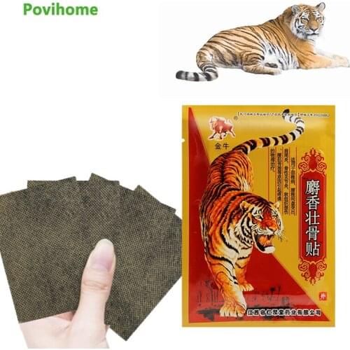 8pcs/bag Tiger Balm Effective Joint Analgesic Stickers Arthritis Rheumatoid Pain Relief Patches Muscle Sprain Plasters C2213