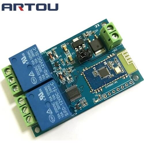 Bluetooth Relay Switch Module Intelligent Home Mobile APP Remote Control 2 Bit DC 12V Dual Circuit Bluetooth Relay Module