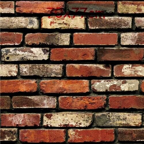 House Decoration 3d Pvc Wall Sticker Brick Stone Wallpaper Diy Antique Effect Self-adhesive Home Decoration Sticker Living Room