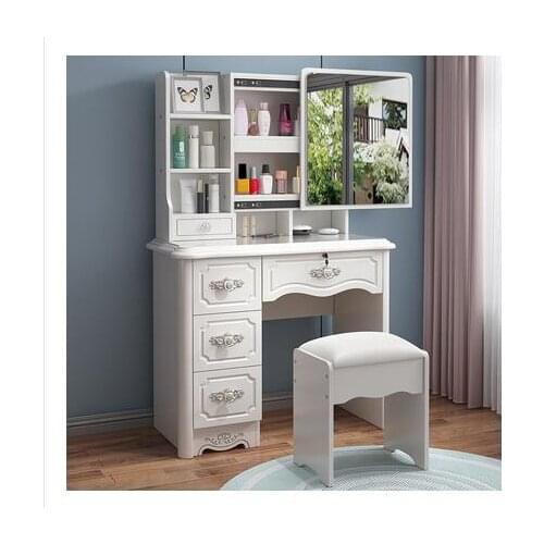 European dressing table bedroom dressing table mirror with lamp online celebrity ins dressing table