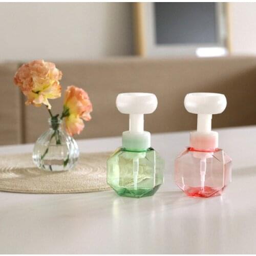 Shower gel bottle 300ml flower mousse foaming bottle flower-shaped hand sanitizer bottle cosmetic dispensing foam bottle