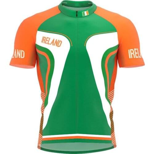 2021 Ireland More Style Summer Cycling Jersey Team Men Bike Road Mountain Race Tops Riding Bicycle Wear Bike clothing Quick Dry