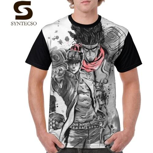 Jojo Bizarre Adventure T Shirt Strength Speed And Precision T-Shirt Mens Oversize Graphic Tee Shirt 100 Polyester Summer Tshirt