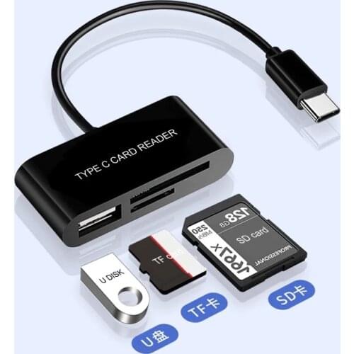 USB 3.1 Type C Card Reader USB-C TF Microsd SD memory card reader OTG Adapter For Samsung Huawei for xiaomi Macbook Laptop PC