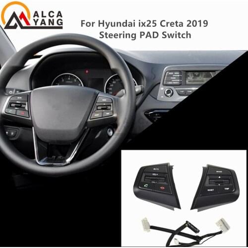 Blue backlight Cruise Control Switch Button Multifunction Steering Wheel Button Cruise Control For Hyundai Creta Ix25 2019
