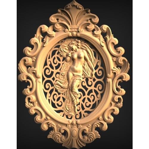 STL Model Panno for CNC Router 3D Printer Artcam Aspire Bas Relief (Nude Women 586)