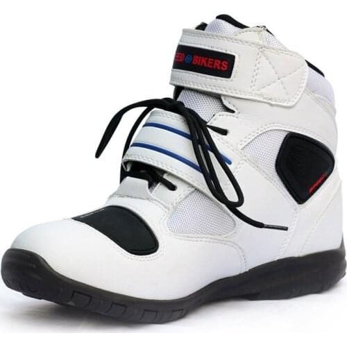 Riding Tribe Motorcycle Mens Women Ankle Boots Motorbike Riding Protective Non-slip Breathable Off-Road Moto Racing Shoes A005