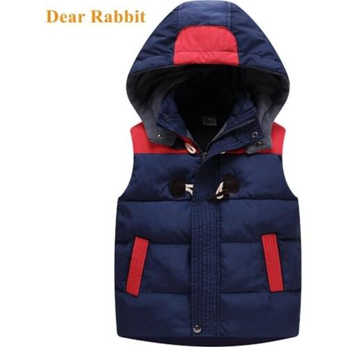 New Children Hooded Warm Jacket Baby toddler girl Outerwear Coat Kids Vest Boys Hooded Autumn Winter clothes Thicken Waistcoats