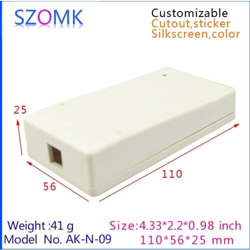 2015 new plastic electronics box plastic case (1 pcs) 110*56*25mm electrical junction box, plastic instrument handheld enclosure