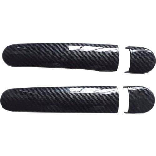 Door Handle Cover Trim fit for Audi TT 8j 8n MK1 MK2 RS Plastic Imitation Carbon Fiber Accessories Car Sticker