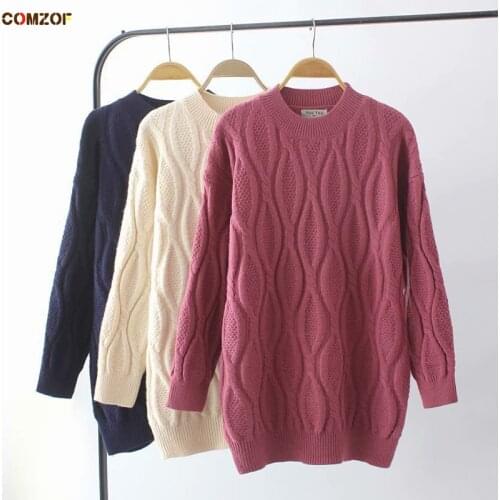Autumn Winter Korean Women Sweaters Long Sleeve Pullover Tops Clothing Knitting Sweater Plus Size 2XL-4XL водолазка женская