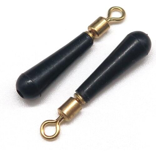 Minfishing 50pcs Fising Float Rest lead sheath tube rolling swivel rotating float seat fishing Accessories Fishing Tool