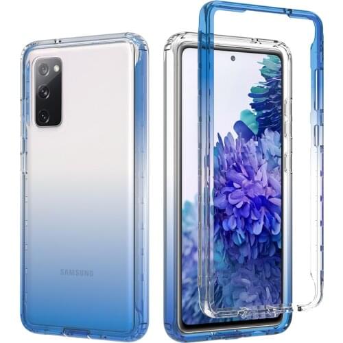 Transparent Clear Case for Samsung Galaxy S20 FE Fan Edition S20FE 5G Silicone Phone Bag Shockproof Hard PC Protective Cover