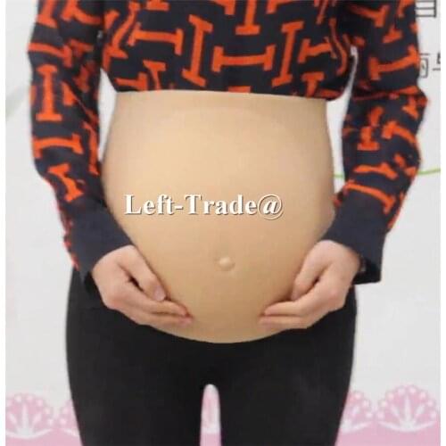 Big size 3800g 7~9 month realistic fake silicone pregnant belly for false pregnancy