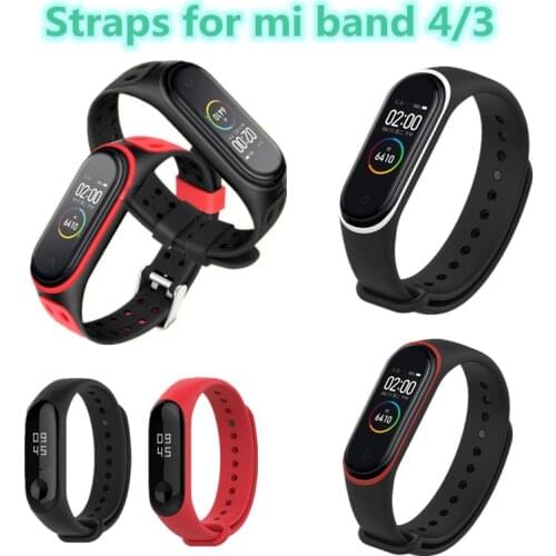 Protector Mi Band 4 3 Strap Wrist Strap For Xiaomi Mi Band 3 4 Bracelet Silicone Miband 3 4 NFC Accessories Smart Mi4 Wristband