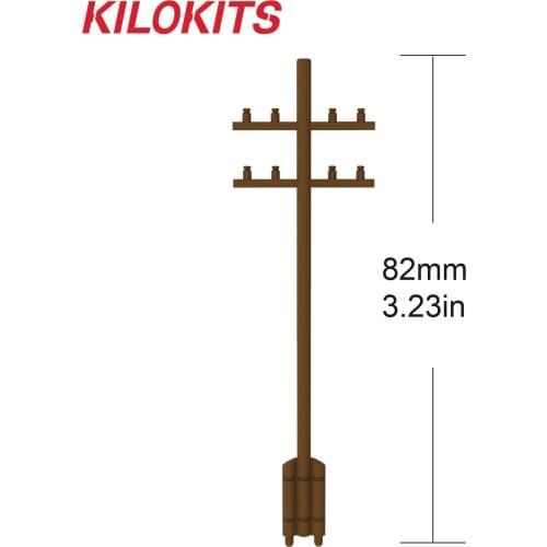 10PCS 1/72 Telegraph Poles 2 Cross Bars Military Diorama Wargame Tank Railway Farming Building Unpainted Kits