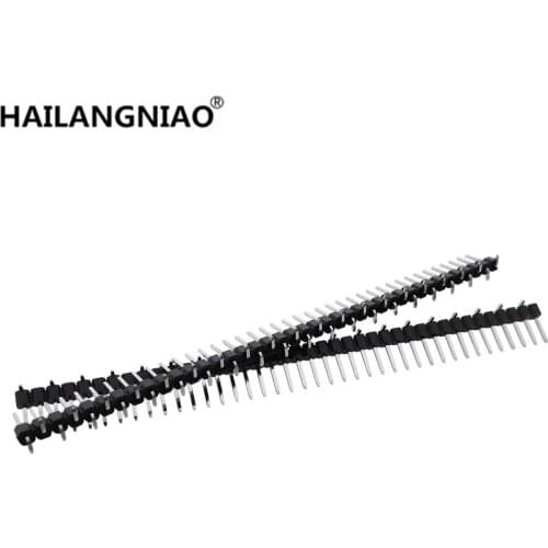 10pcs 2.54mm 0.100" Single row 1x40 P 40 Pin Header Male SMT SMD Mount PCB Strip Connector straight