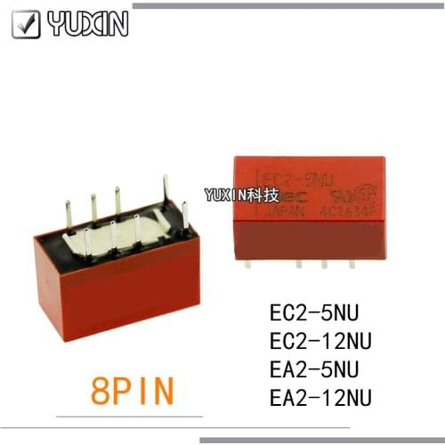 20PCS/LOT 100%Original&New Relay EC2-5NU-5VDC EC2-5NU 12VDC EC2 5NU EA2-5NU-12VDC EC2-5NU 24VDC EC2 5NU 10PIN 8PIN