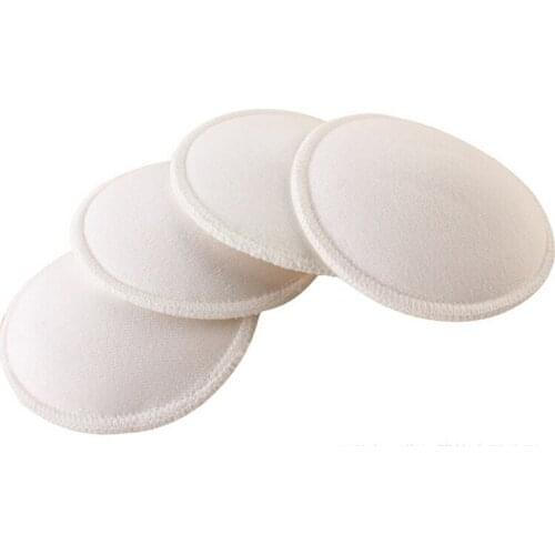 4PCS Soft Absorbent Reusable Nursing Baby Feeding Breast Pads Washable