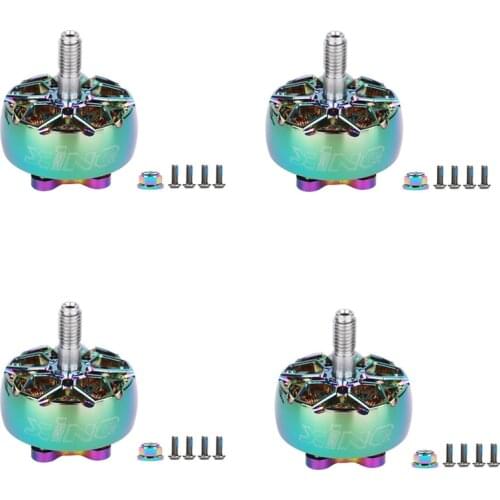 4PCS iFlight XING2 2207 1950KV 3-6S RAINBOW FPV Motor Unibell with 5mm titanium alloy shaft for FPV Racing Drone