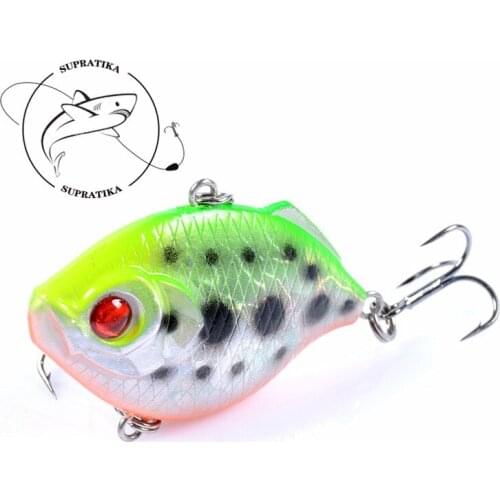 44MM/8.6G Artificial VIB Wobbler High Quality Plastic Fishing Bait 3D Eyes Freshwater Professional Fishing Lure Hard Bait