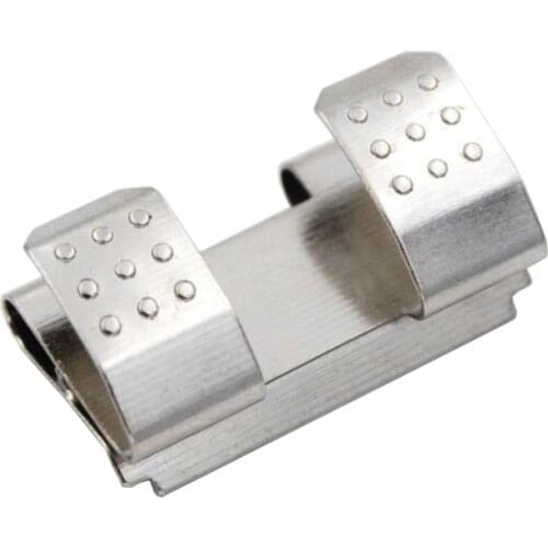 50pcs/lot Metal Stamping Nickel Plated Spring Steel 2 Cell AA CR2 Battery Contact, 2 Cell AA CR2 Battery Contact