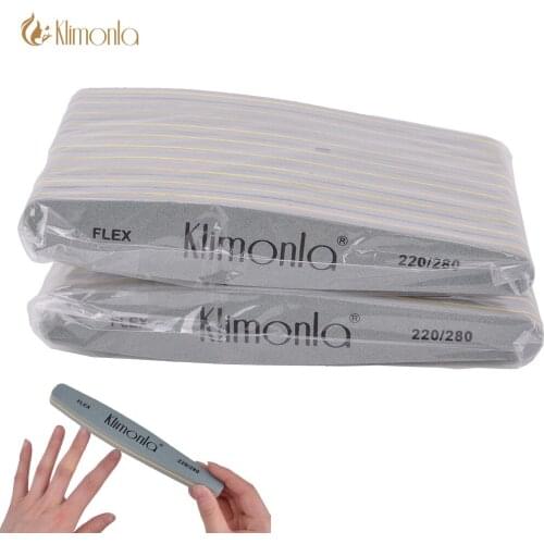 50Pcs/Lot Nail Files Double Side 220/280 Sanding Buffer Sponge Block Pedicure Buffing Tools Nail Files for UV Gel Polish