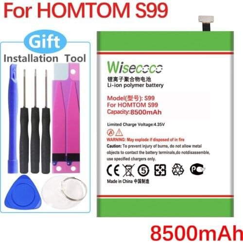 Wisecoco 8500mAh Battery For HOMTOM S99 CellPhone In Stock