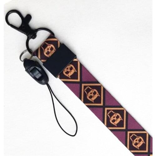 Anime JoJos Bizarre Adventure Kira Yoshikage Keychain Peripheral Mobile Phone Lanyard Wristband Webbing Detachable 45cm