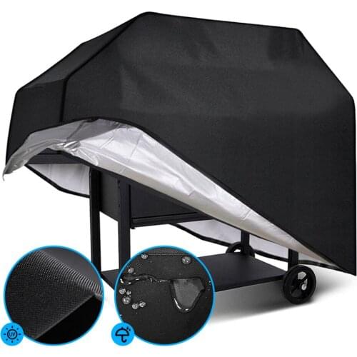 BBQ Cover Anti-Dust Waterproof Weber Heavy Duty Charbroil Grill Cover Rain Protective Barbecue Cover Round