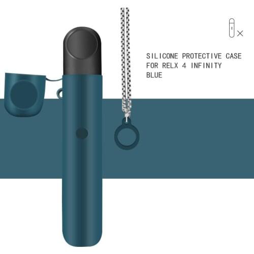 Relx Case Soft Silicone Case Protective Cover for Relx Infinity Kit Waterproof Anti-lost Durable Portable with Necklace as Gift