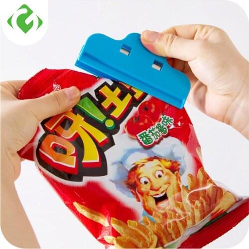 Colorful sealing clip food bag snacks sealing clamp Moisture preservation sealing clamp Kitchen tool sealing clip Sturdy ABS 1pc