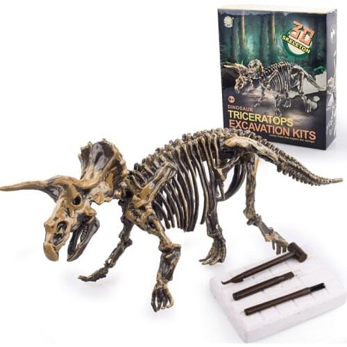 Dinosaur Fossil Excavation Kits Education Archeology Exquisite Jurassic Toy Set Game Action Children Figure Skeleton Model Gift