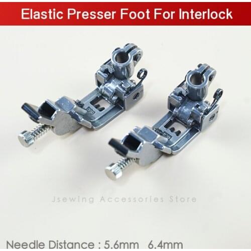 Elastic Presser Foot For Industrial Interlock Sewing Machine Pegasus Siruba Jack Zoje Stitch Parts Accessories Pressure Feet