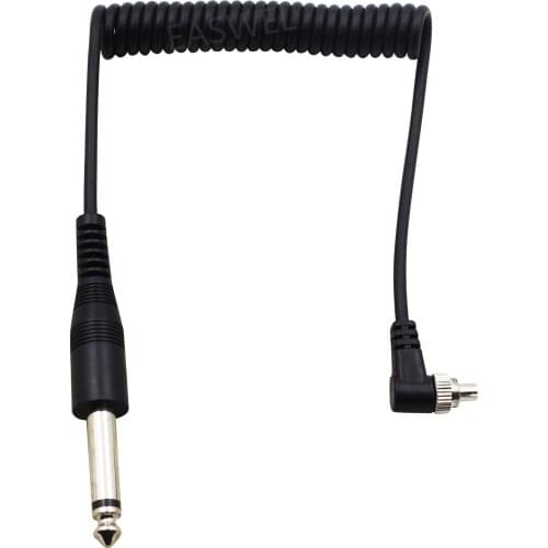 6.35mm 6.3mm 1/4" to Male PC Sync FLASH Cable with Lock