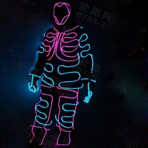 Led light up Suit Performance Led Costume Dancing glow clothing party gifts favors stage show costumes