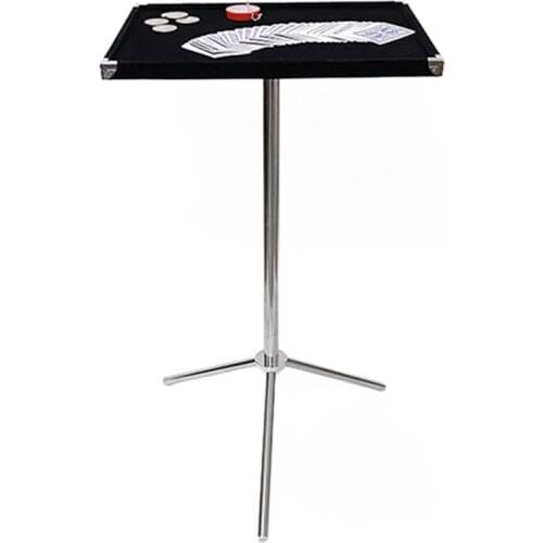 Tray Magician Table (Silver Decoration) Professional Magic Table Mat Tray Magic Tricks Coin Card Case Box Stage,Close Up Magic