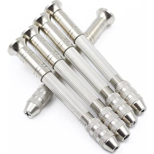 Mini Metal Hand Drill General Steel DIY Hole Puncher Jewelry Perforating Gripping Tool Equipments For Household 1 Pcs