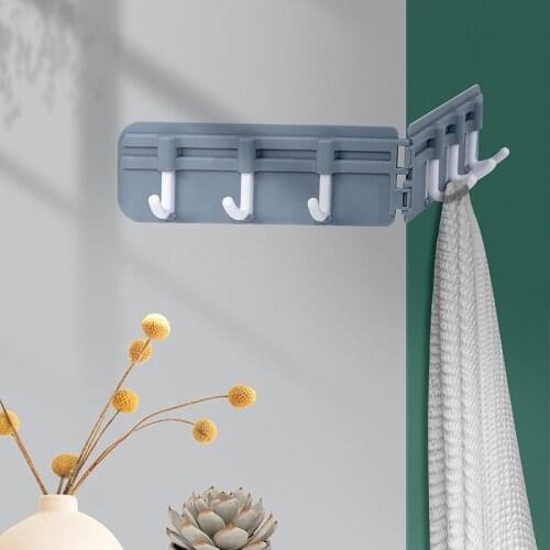 Multi-Functional Foldable Corner Hanger Wall Hooks Kitchen Storage Organizer Rack Holder Bathroom Bath Ball Shower Hooks Hanger