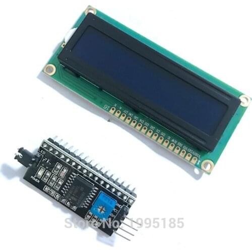 1602 16x2 HD44780 Character LCD /w IIC/I2C Serial Interface Adapter Module