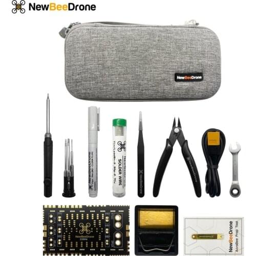 NewBeeDrone Tool Kit Soldering Iron Tool Storage Bag Tool Handbag Power Cable Tin Wire Pen Wrench Tweezers Cutting Pliers Parts