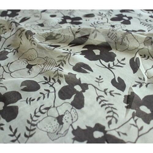 High-grade Silk Fabric Shirt Dress Pants Work Clothes Commuter Clothing Designer Brocade Sewing Solid Color Black Blue Diy B4