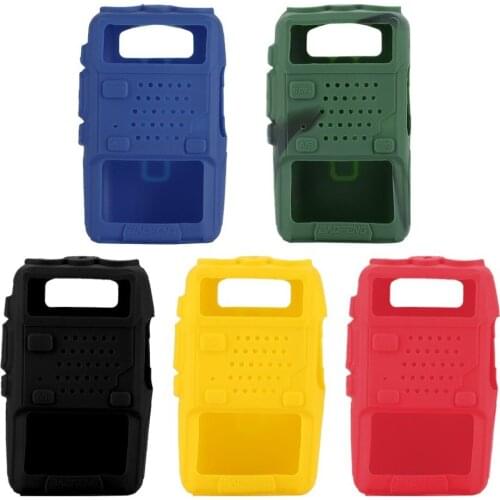 Silicone Rubber Cover bumper BAOFENG UV-5R Case For Two Way Radio F8+ UV 5R UV-5RE DM-5R Walkie Talkie uv5r Accessories
