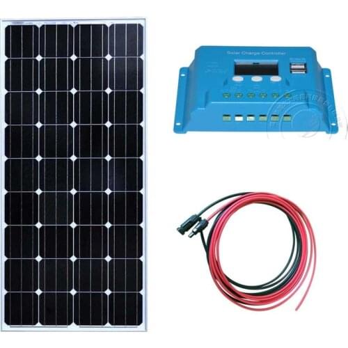 Solar Kit Solar Panel 150w 12v Solar Charge Controller 12v/24v 10A LCD Camping Car Caravane Solar Light Rv Motorhome