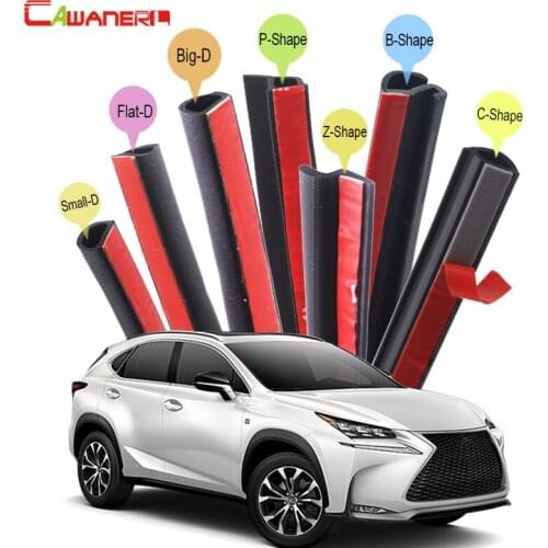 Cawanerl For Lexus NX NX200t NX300h Car Hood Four Door Trunk Rubber Seal Sealing Strip Kit Weatherstrip Seal Edge Trim