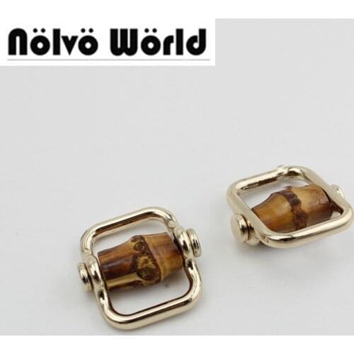 20pcs 25mm Fashion Bamboo fringed Hanger Connector for Fashion Bags Handbag Decorative Hanger Pendant Bag Hardware Accessories