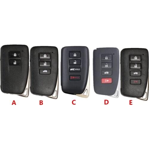 KEYECU Replacement Smart Remote Key Shell Case 2/3/4 Buttons for Lexus ES250 ES300H ES350 GS350 GS460 2013-2017 With Uncut Blade